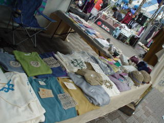 イベントに出したヘンプの服の出店